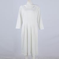 Vestido Largo De Manga Larga Para Mujer Casual Suéter Con Bolsillos Estilo Swing Suelto Cuello Redondo Color Sólido Vestido Robe - details 28