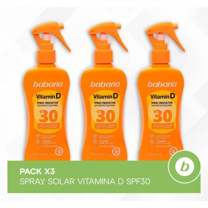 BABARIA PACK X3 SPRAY SOLAR VITAMINA D SPF30 - 1