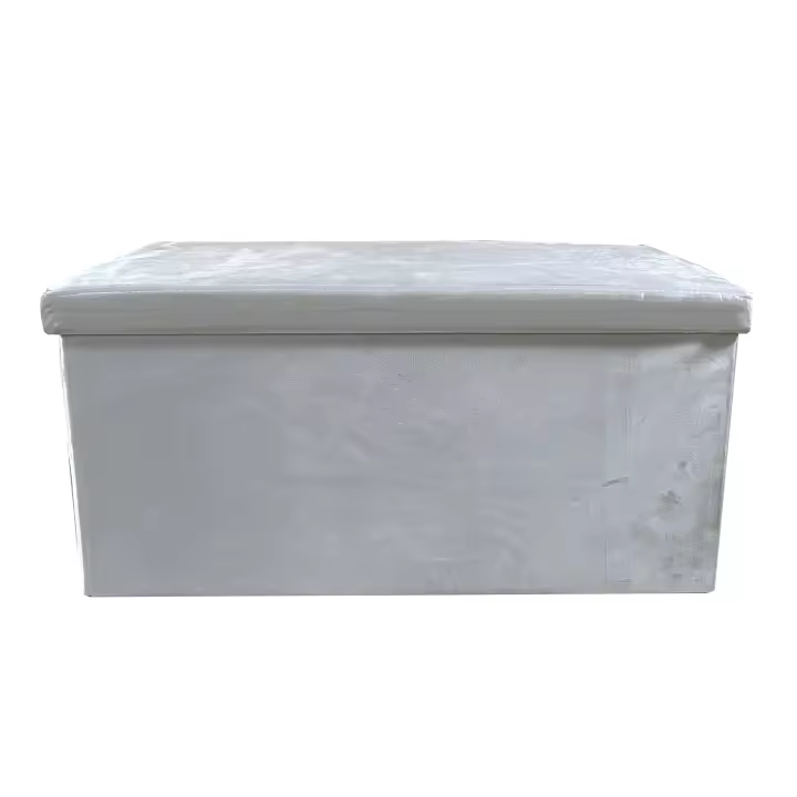 Puff Ottoman Rectangular Terciopelo Plegable 76x38x38cm  Nyana Home  Gran Almacenaje  Estilo Otomano  Terciopelo Suave - 1