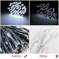 Luces De Cadena LED Solar Para Exteriores Impermeables Luz De Navidad Para Jardín Patio Bodas Decoración De Año Nuevo - details 7
