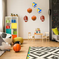 Estante Multifuncional Para Baloncesto Y Fútbol Soporte De Bola De Pared Decoración Para Sala De Estar Organizador Deportivo - details 1