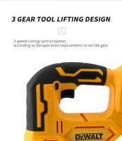 Sábanas Curvas Eléctricas Portátiles Dewalt 2700RPM Motor Brushless Para Batería 20V Herramienta De Trabajar En Madera Ajustable - details 7