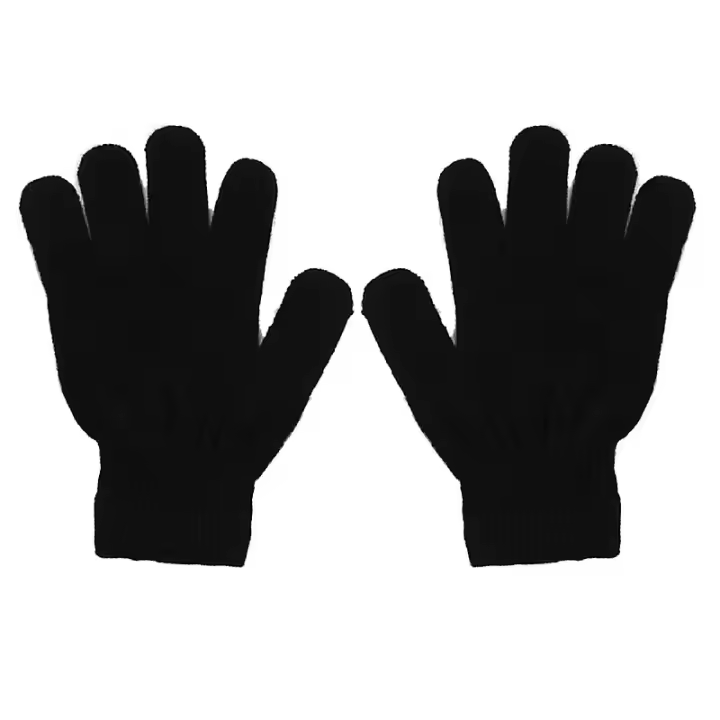 Guantes Color sólido Multiusos Acrílico Unisex Dedo completo Manoplas cálidas para el invierno - 1