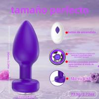 Vibrador Anal Con Control Remoto Vibrador Para Parejas Prostate Massager Plug Butt Wireless Man Sex Toys Silicone Adultos - details 3
