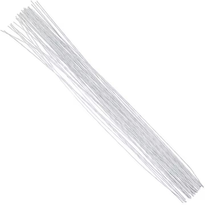 40pcs Ramas De Flores Florales Con Alambre De Papel De 20 Ga Para Arreglos Florales DIY Material PVC Decoración De Hogar - 1