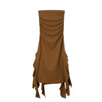 Vestido Maxi Bodycon Elegante Sin Mangas Para Mujer Con Tirantes Y Borla Irregular Asimétrico Verano 2024 Trend Con Abertura En La Pierna Para Fiesta Y Club - details 25