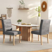 Juego de 2 Sillas de Restaurante Familiares-Estilo Moderno y Minimalista | Respaldo Ergonómico, Patas de Roble Natural | Versátiles para Sala de Estar, Dormitorio y Restaurante - details 0