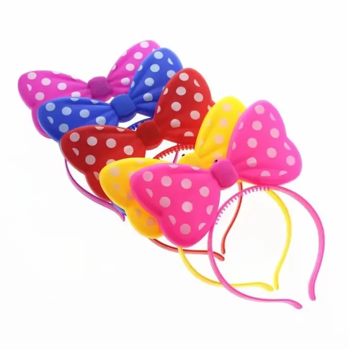 Diadema De Lujo Con LED Multicolor Para Mujer Diadema De Princesa Con Lazo Luminoso Para Fiesta De Boda Decoración De Fiesta - 1