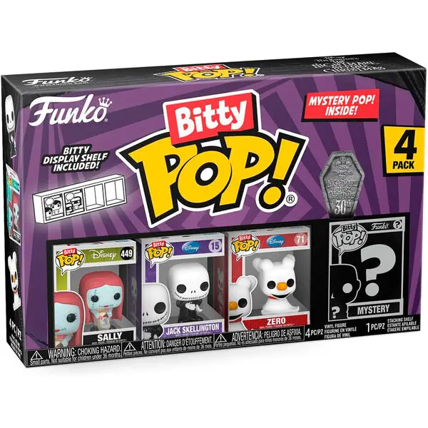 Blister 4 figuras Bitty POP Disney Pesadilla Antes de Navidad SallyFigura  Coleccionable - Idea de Regalo- Mercancia Oficial - Juguetes para Niños y Adultos - Movies Fans - Muñeco para Coleccionistas y Exposición - 1