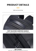 Mochila Negocios Fenruien Para Hombre 36L Impermeable Con USB Y Multiples Bolsillos Ajuste Para Portátil De 17.3 Pulgadas - details 16