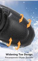 Botas De Nieve Para Hombre Con Lazo Alto Tejido De Microfibra Impermeable Antideslizante Para Exteriores Botines De Invierno Con Suela De Goma Talla Verdadera - details 8