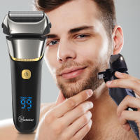 Hatteker Afeitadora Eléctrica Foil 4D Recargable Para Hombres Afeitadora De Barba Máquina De Afeitar IPX6 Limpieza 8000rpm HT-909 - details 14