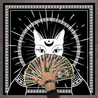 Mantel De Taro Con Doce Constelaciones Y Cielo Estrellado 1pc Decoración De Juego De Tarot Estilo Moderno Poliéster 100% - details 63