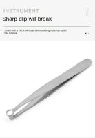 Tijeras De Nariz Y Barba De Acero Inoxidable Con Cabeza Redonda Y Anillo Para Peluquería Herramienta De Belleza Para Cejas Y Pelo De Nariz - details 2