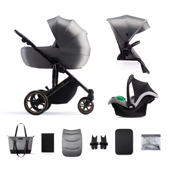 Kinderkraft PRIME 2 Carrito de Bebé 3 en 1 PRIME 2 Kinderkraft - Diseño Elegante - Ruedas Antipinchazos - Capazo Amplio - 1