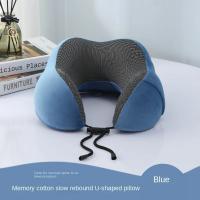 Almohada De Viaje Suave En Forma De U De Memoria De Espuma Colchón De Cuello Para Salud Cuidado Del Cuello Y Del Cervical Para Avión - details 4