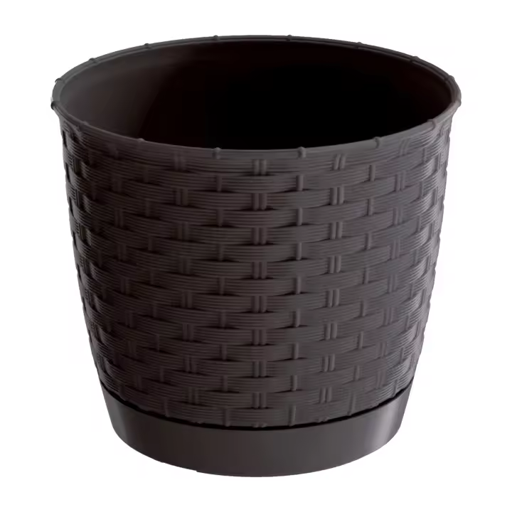 Prosperplast Maceta Ratolla Redonda 2,8L Ocre Oscuro para Jardín - 1