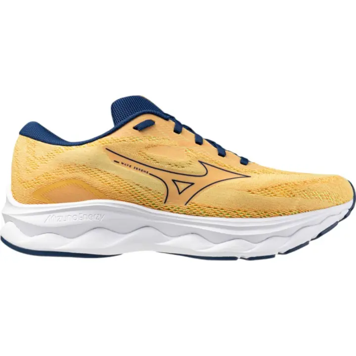 Zapatillas Mizuno Wave Serene Amarillo Neo Lime Azul Marino J1Gc2459-03 Running Hombre - 1
