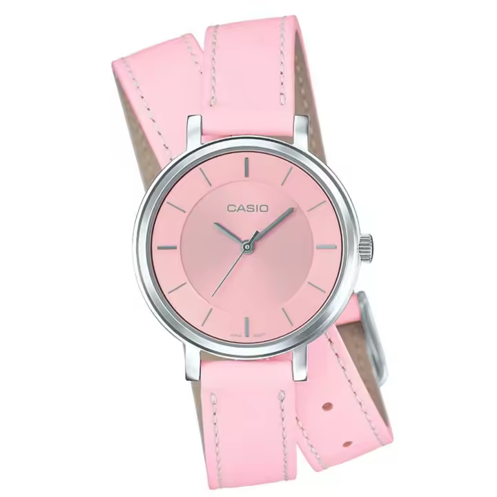 Casio Ltp-e143dbl-4a2dr  Reloj Para Para Mujer Color Rosa - 1