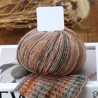 Hilo De Ganchillo Para Costura De Invierno Suave DIY Tejido a Mano Bola De Hilo Gradiente Color Magia Para Ropa Unisex COTON Acrílico - details 21