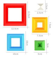 Juguetes Educativos Para Niños Bloques De Construcción Creativos Pyramide Plegable Con Música Material Plástico Sin Batería - details 19