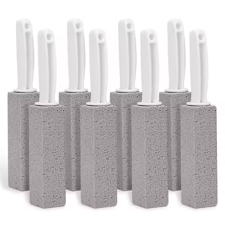 Toilet cleaning brush with handle, pumice stone cleaning pad Pumice stone stick to clean toilet, bathtub, kitchen sink, etc - 1