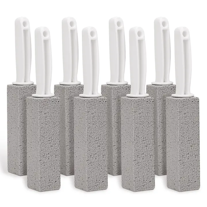 Toilet cleaning brush with handle, pumice stone cleaning pad Pumice stone stick to clean toilet, bathtub, kitchen sink, etc - 1