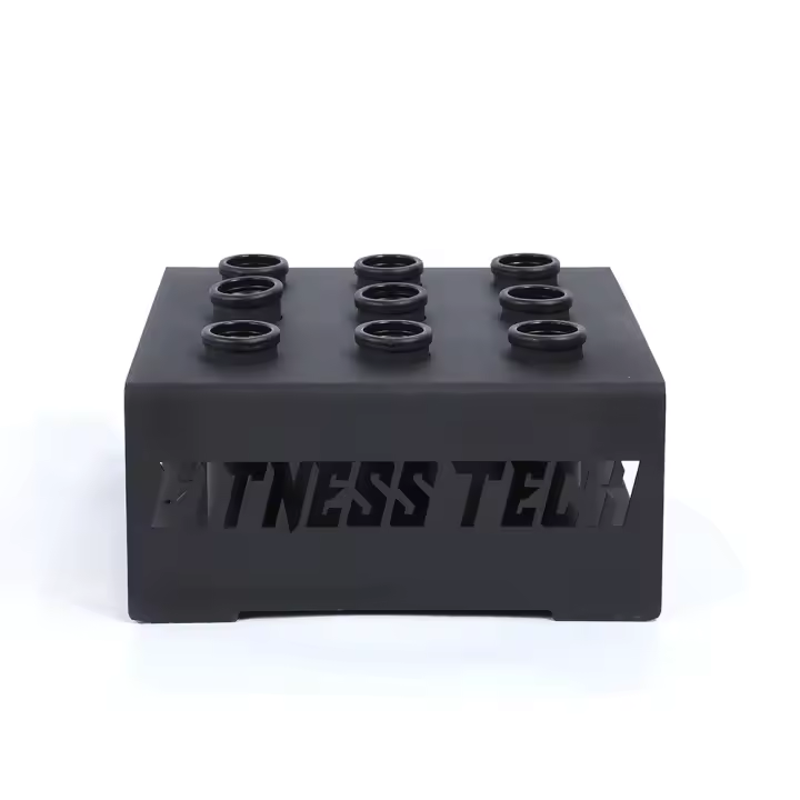 Fitness Tech Rack / Soporte Barra Olímpica Suelo Estantes de almacenamiento de pesas libres - 1