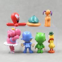 Juego De 7 Figuras Kawaii Pocoyo De Película Y TV En PVC Animal Bird Duck Elephant Modelo De Juguete Ornamento Escena Figuras Anime Cartoon Lindo - details 2