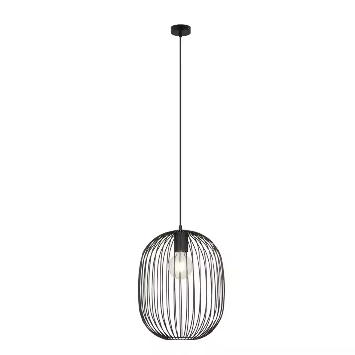 Lámpara de Suspensión Onyx, Maple, Negro, 33x100x33 cm - 1