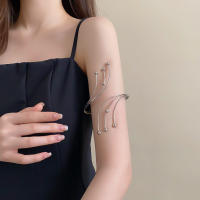 Pulseras De Brazo Superior De Hojas Y Flores De Metal Ajustables Para Mujer Joyería De Mano Accesorios De Regalo Con Salida Hollow out - details 28