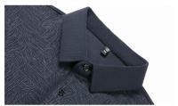 Camisa Polo Larga Con Estampado Hueco Para Hombre Estilo Coreano Moda Negocios T-Shirt De Golf Top De Poliéster Talla M-4XL - details 29