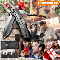 Cuchillo Multifuncional Portátil 10 En 1 Para Camping Y Supervivencia Con Herramientas De Plegable Pliers Destornillador Y Corte De Alambre - details 7