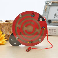 Juguetes Educativos De Madera Montessori Para Niños Con Laberinto Magnético Y Pluma Para Escríbir Animal Pequeño Bola Juego De Herramientas Para Niños - details 5