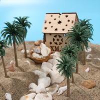 Maceta De Bonsái De Palma De Coco En Plástico Modelo Para Manualidades DIY Escenografía De Arena Para Mesa Micro Landscape - details 2