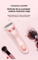 Epilador Eléctrico Para Mujeres 2 En 1 Recargable Doble Cabeza Impermeable Kit De Peluquería Corporal Para Eliminación De Vello Shaver Para Damas En El Bikini Y Axilas - details 12