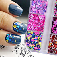 Polvo De Uñas Plateado Y Plateado Con Brillo 3D De 12 Celdas Decoración De Uñas Brillante Con Brillo Holográfico Accesorios Para Manicura - details 4