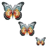 Decoración De Pared Con Mariposa Metálica Grande Para Jardín Patio Oficina Belleza En La Pared Valla Jardín Adorno Animal Tema - details 6