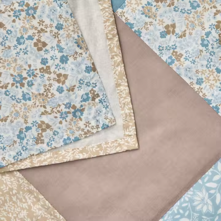 TEXTURA Funda nórdica patchwork flores  Repati color azul100% Algodón, Patchwork, Estampado, Disponible en: cama 80-90cm/cama 105-120cm/cama 135-140cm/cama 150-160cm/cama 180-200cm - 1