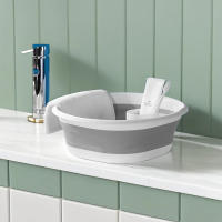 Washbasin Plegable Portátil De Plástico Para Viajes Y Uso Doméstico Basina De Ropa Ecológica Pequeña Para Almacenamiento - details 2