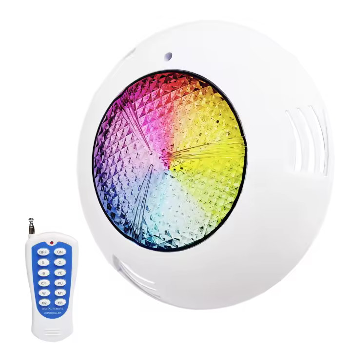 LED ATOMANT Foco de Piscina LED 45W RGB, Luz para Piscina Impermeable IP68 Sumergible, Cable de 1,5m o 20m, Con o sin Transformador AC 220V/12V DC y Mando a Distancia, Multicolor, Alta Potencia, Fácil Instalación, Eficiencia, Ideal para Jardín y Terraza - 1