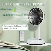 Ventilador de Pie Portátil Recargable por USB con Mando a Distancia - Cabezal Agitador Automático, Aleación Metálica, 5W, Uso en Interior/Exterior, Batería de 6000mAh, Ideal para Casa, Oficina o Actividades al Aire Libre, Ventilador Portátil de Exterior | - details 5