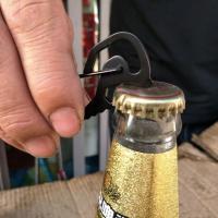 Abrebotellas Multifuncional Con Correa De Anillo Para Llaves Herramienta De Exterior Acero Inoxidable Hex Driver Tamaño S - details 0