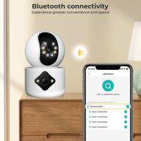 Cámara De Seguridad WiFi Dual 4MP Con Pantalla Automática De Seguimiento Y Detección De Humanos Monitor De Bebé Para Interior CCTV Vigilancia Doméstica - details 9