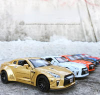 Coche De Deportes Nissan GTR De 1:32 En Escala Metálico Con Sonido Y Luz Vehículo De Juguete Colección Regalo Para Niños A297 - details 0