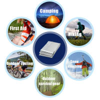 Manta Térmica De Mylar De Emergencia Impermeable Retiene Calor Corporal Ideal Para Kit De Primeros Auxilios Y Desastres Naturales 51.18 X 82.67 - details 2