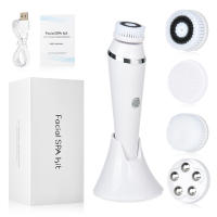 Limpieza Facial Sonic De Silicona 4 En 1 Cepillo De Limpieza Profunda Para Rostro Eliminador De Quistes Masajeador De Cuidado De La Piel Herramientas USB Recargable IPX-7 - details 10