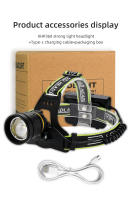 Linterna Frontal LED Potente Con 36 Núcleos XHP360 Para Pesca Y Camping Con Zoom Telescópico Luz Para Camping Impermeable Con Batería De Litio - details 14