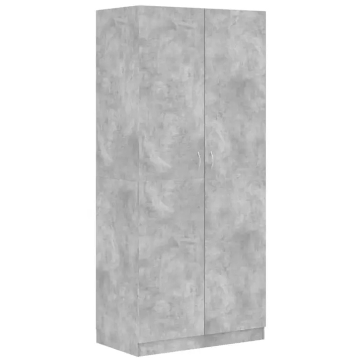Armaro de Madera contrachapada gris Hormigón 90x52x200cm - 1