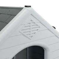 7H SEVEN HOUSE Caseta De Resina Para Perros 7house | Refugio Cómodo y Duradero | Dimensiones 66,5x73,6x69,5cm | Casa de Plástico 100% Reciclable | Uso Interior y Exterior - details 5